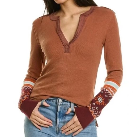 We The Free Tops - NWT We The Free Mikah Layering Crop in Autumn Combo - M